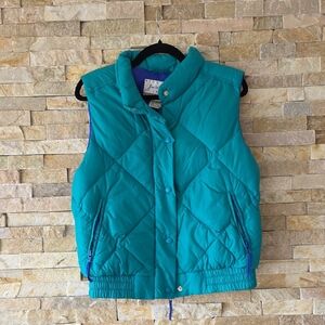 L.L. Bean Vintage Teal Down Vest